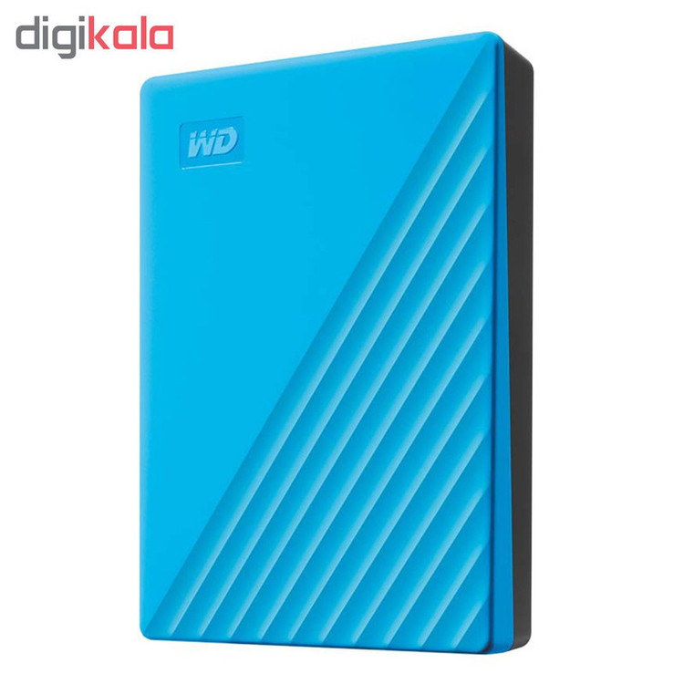 هارد اکسترنال وسترن دیجیتال مدل My Passport ظرفیت دو ترابایت دارای رابط USB Type-A 3.2