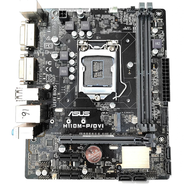مادربرد ایسوس مدل H110M-P/dvi-استوک