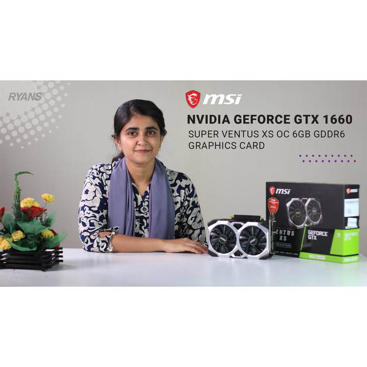 کارت گرافیک ام اس آی مدل GeForce GTX 1660 SUPER VENTUS XS OC کار کرده
