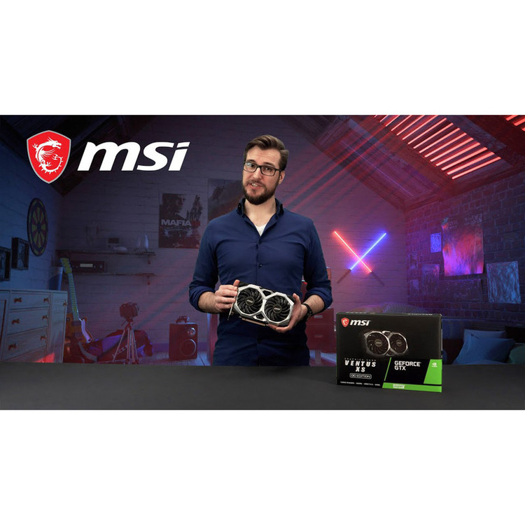 کارت گرافیک ام اس آی مدل GeForce GTX 1660 SUPER VENTUS XS OC کار کرده
