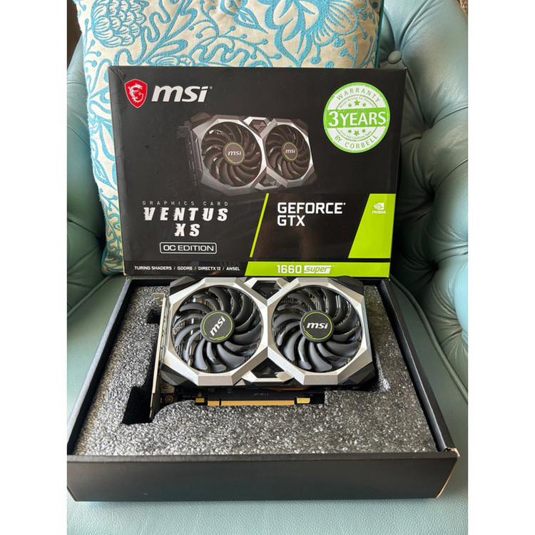 کارت گرافیک ام اس آی مدل GeForce GTX 1660 SUPER VENTUS XS OC کار کرده