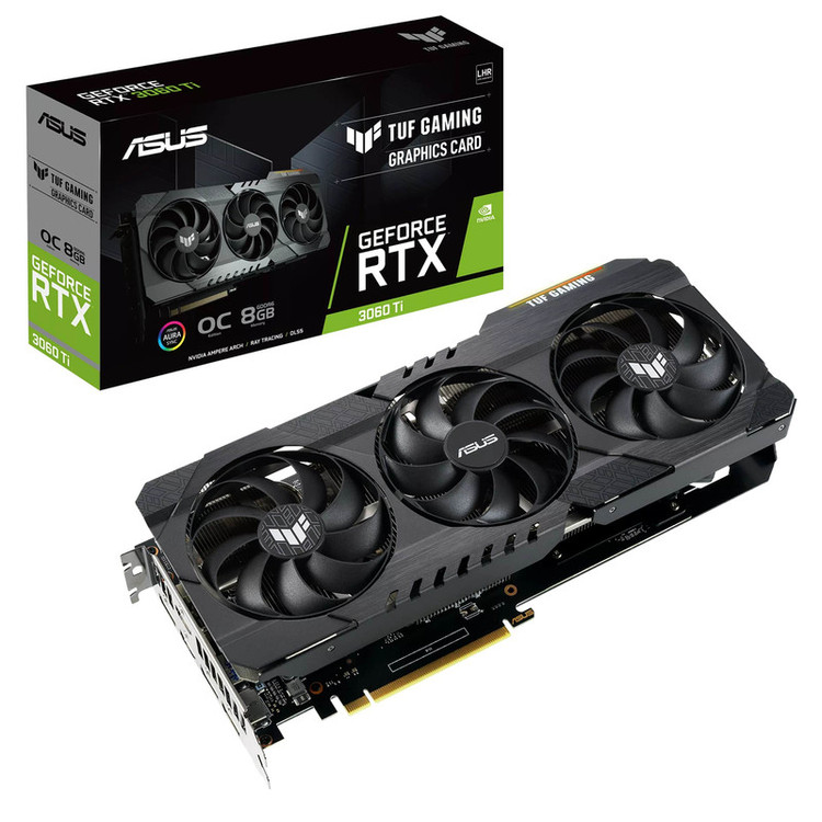 کارت گرافیک ایسوس مدل GeForce TUF-RTX 3060 Ti-O8G-V2-Gaming
