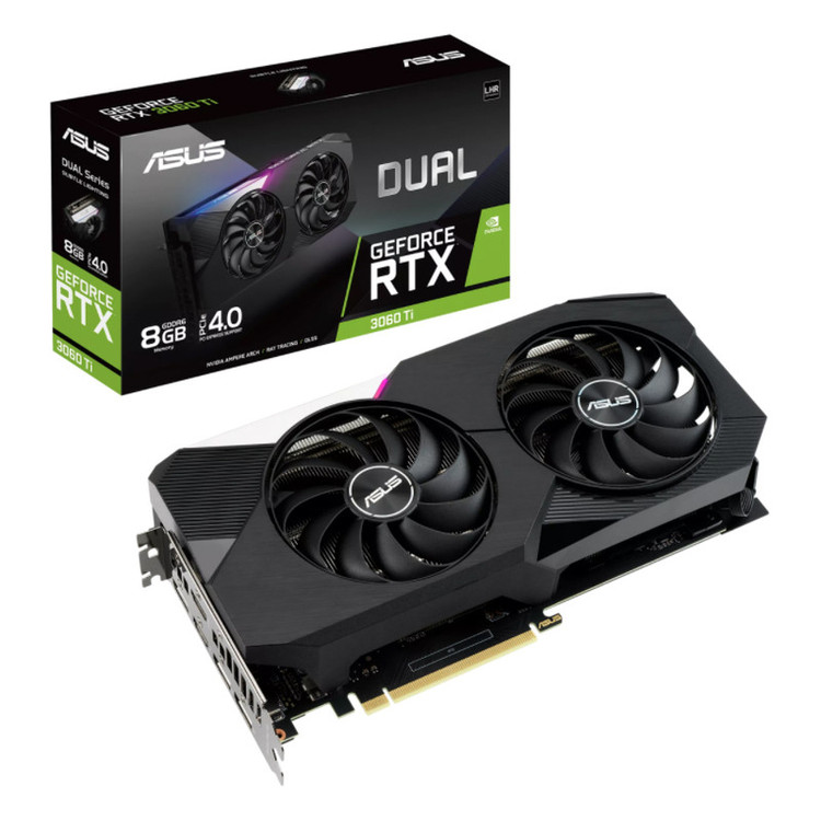 کارت گرافیک ایسوس مدل Dual GeForce RTX 3060 Ti V2 8GB GDDR6 کارکرده - استوک